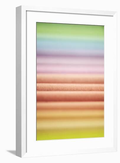 Soft Rainbow Graduation-Tom Quartermaine-Framed Giclee Print