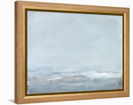 Soft Sea Mist II-Christina Long-Framed Stretched Canvas