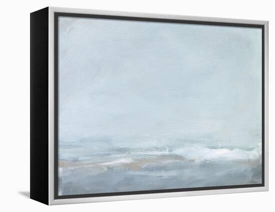 Soft Sea Mist II-Christina Long-Framed Stretched Canvas