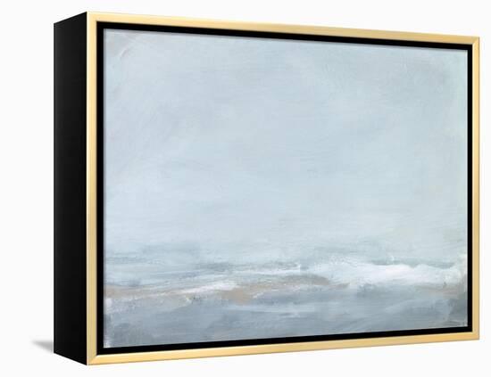 Soft Sea Mist II-Christina Long-Framed Stretched Canvas