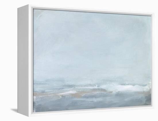 Soft Sea Mist II-Christina Long-Framed Stretched Canvas