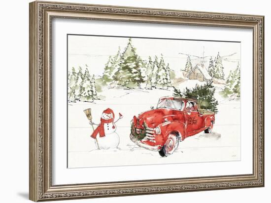 Soft Season I Dark Red-Anne Tavoletti-Framed Art Print