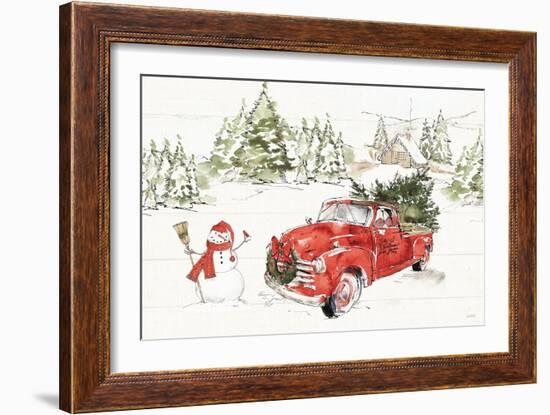 Soft Season I Dark Red-Anne Tavoletti-Framed Art Print