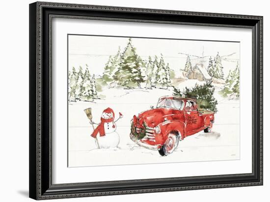 Soft Season I Dark Red-Anne Tavoletti-Framed Art Print