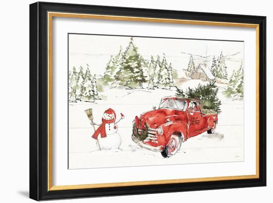 Soft Season I Dark Red-Anne Tavoletti-Framed Art Print