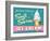 Soft Serve Turquoise-Retroplanet-Framed Giclee Print