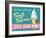 Soft Serve Turquoise-Retroplanet-Framed Giclee Print