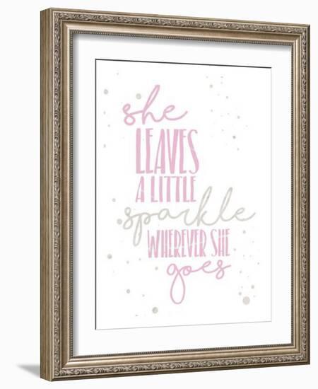 Soft Sparkles-Jace Grey-Framed Art Print