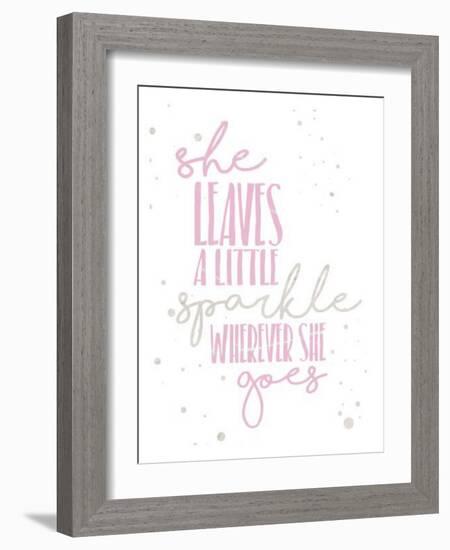 Soft Sparkles-Jace Grey-Framed Art Print