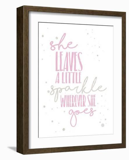 Soft Sparkles-Jace Grey-Framed Art Print