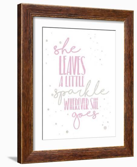 Soft Sparkles-Jace Grey-Framed Art Print