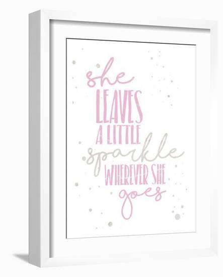 Soft Sparkles-Jace Grey-Framed Art Print