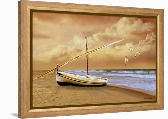 Soft Sunrise on the Beach 10-Carlos Casamayor-Framed Premier Image Canvas