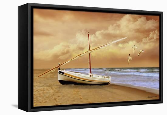 Soft Sunrise on the Beach 10-Carlos Casamayor-Framed Premier Image Canvas