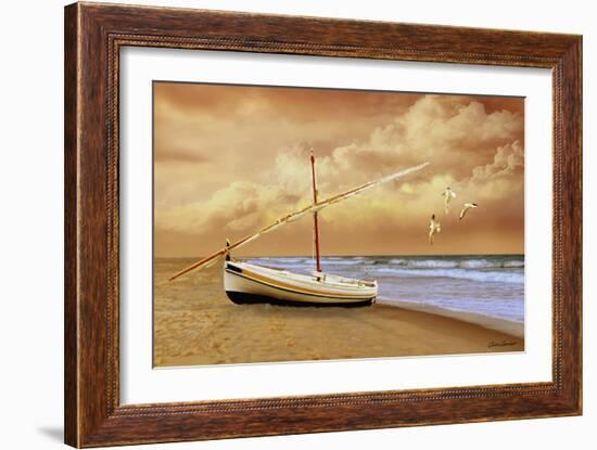 Soft Sunrise on the Beach 10-Carlos Casamayor-Framed Giclee Print