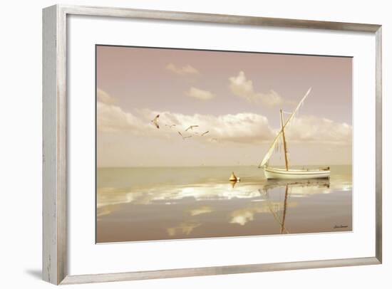 Soft Sunrise on the Beach 12-Carlos Casamayor-Framed Giclee Print