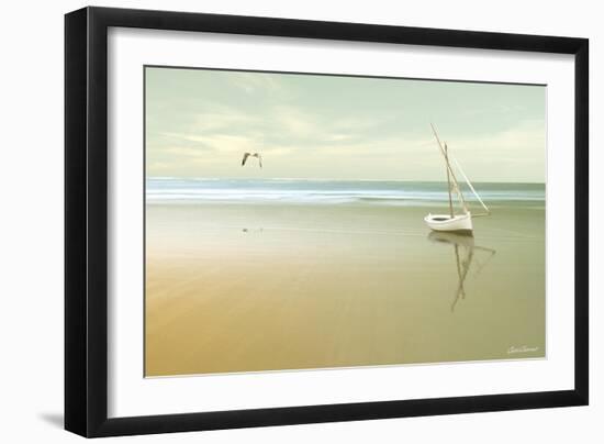 Soft Sunrise on the Beach 1-Carlos Casamayor-Framed Giclee Print