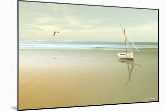 Soft Sunrise on the Beach 1-Carlos Casamayor-Mounted Giclee Print