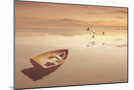 Soft Sunrise on the Beach 2-Carlos Casamayor-Mounted Giclee Print