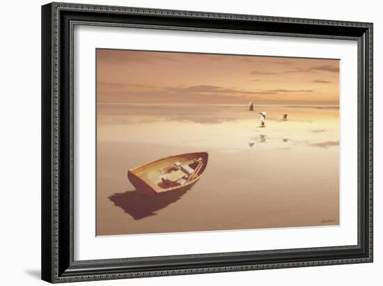Soft Sunrise on the Beach 2-Carlos Casamayor-Framed Giclee Print