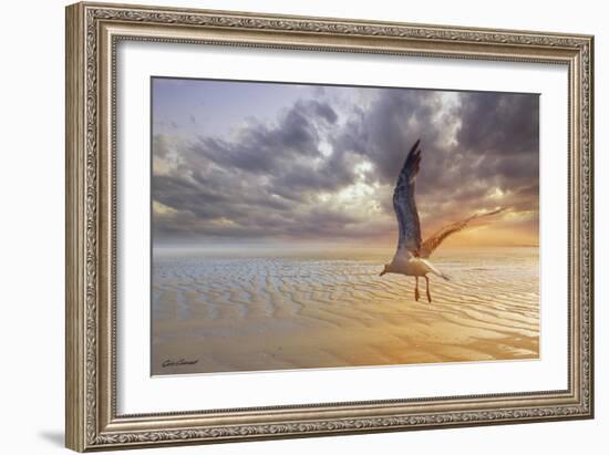 Soft Sunrise on the Beach 5-Carlos Casamayor-Framed Giclee Print