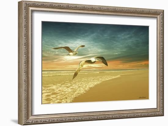 Soft Sunrise on the Beach 6-Carlos Casamayor-Framed Giclee Print