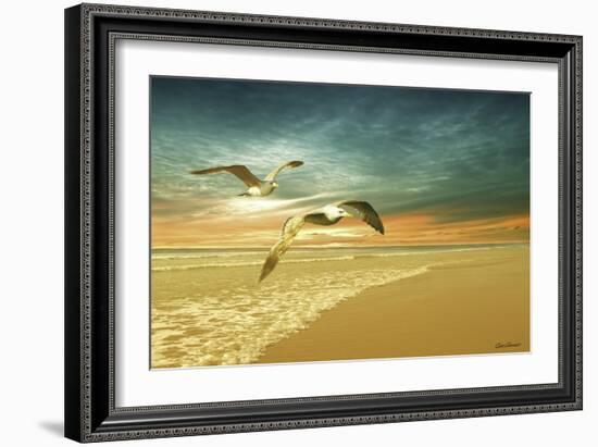 Soft Sunrise on the Beach 6-Carlos Casamayor-Framed Giclee Print