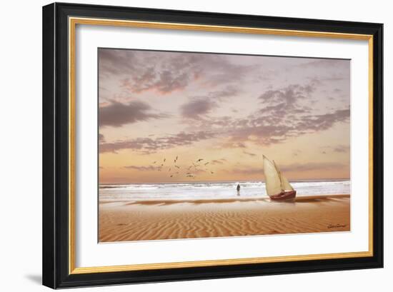 Soft Sunrise on the Beach 7-Carlos Casamayor-Framed Giclee Print