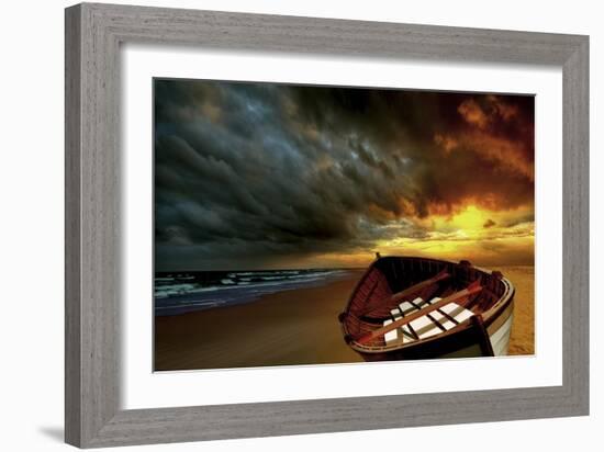 Soft Sunrise on the Beach 9-Carlos Casamayor-Framed Giclee Print