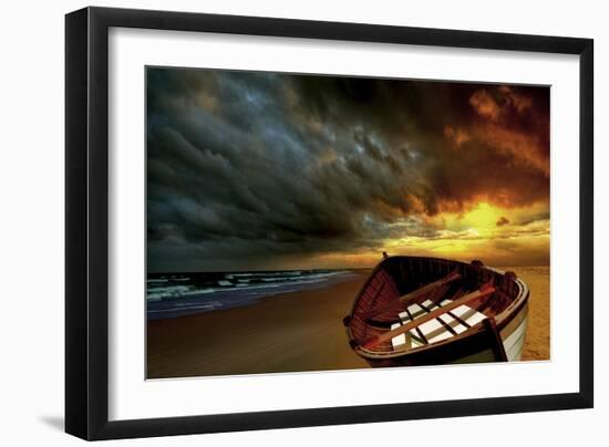 Soft Sunrise on the Beach 9-Carlos Casamayor-Framed Giclee Print