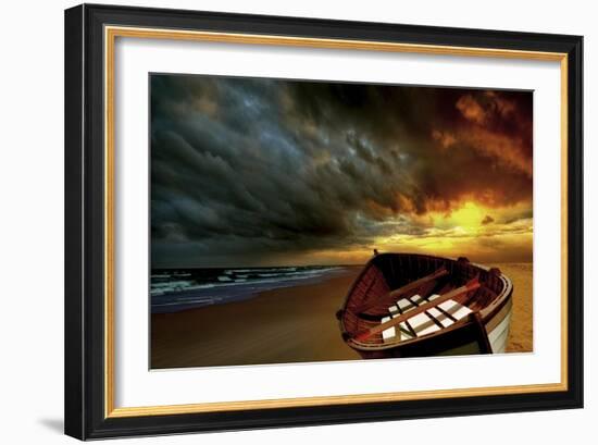 Soft Sunrise on the Beach 9-Carlos Casamayor-Framed Giclee Print