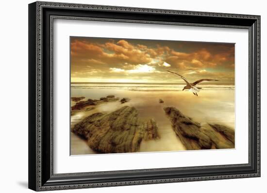 Soft Sunrise on the Beach, no. 4-Carlos Casamayor-Framed Giclee Print