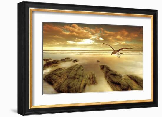 Soft Sunrise on the Beach, no. 4-Carlos Casamayor-Framed Giclee Print