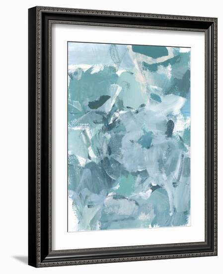 Soft Teal I-Christina Long-Framed Art Print