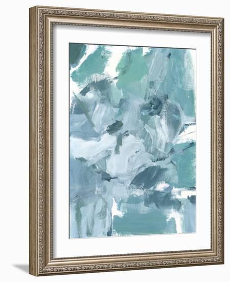 Soft Teal II-Christina Long-Framed Art Print