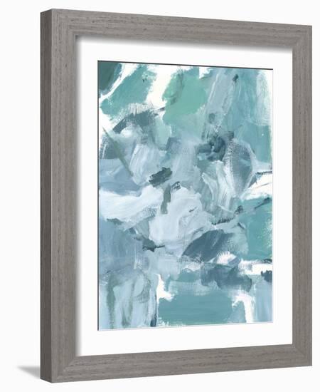 Soft Teal II-Christina Long-Framed Art Print