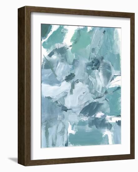 Soft Teal II-Christina Long-Framed Art Print