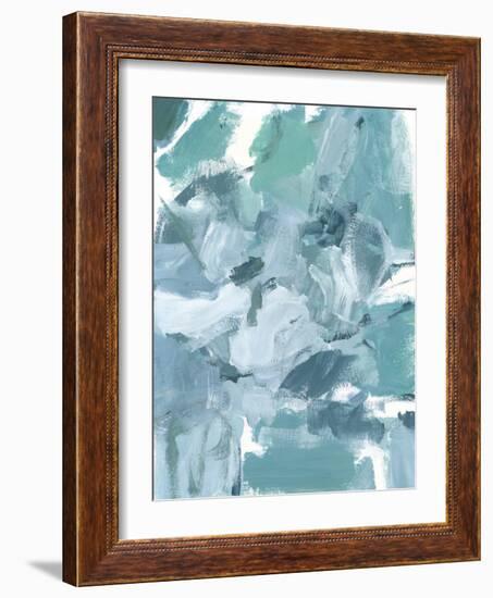 Soft Teal II-Christina Long-Framed Art Print