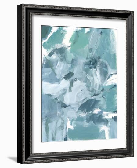 Soft Teal II-Christina Long-Framed Art Print