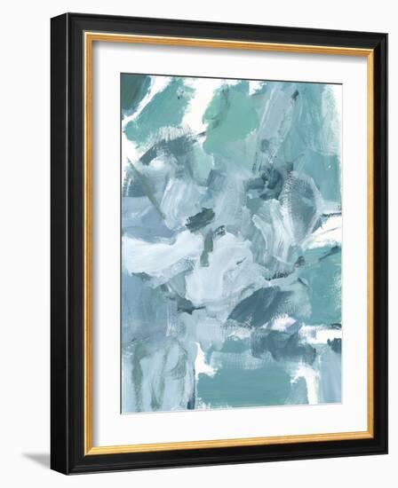 Soft Teal II-Christina Long-Framed Art Print