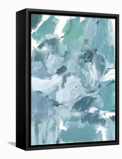 Soft Teal II-Christina Long-Framed Stretched Canvas