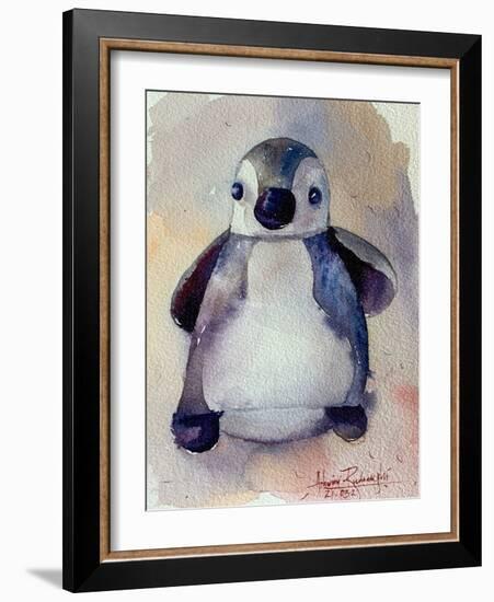 Soft Toy Penguin-Ashwini Rudraksi-Framed Art Print