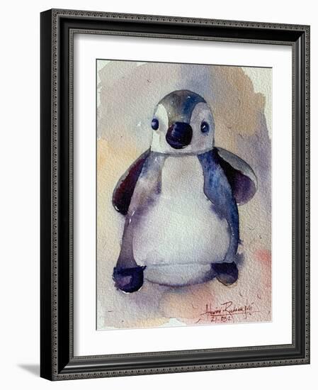 Soft Toy Penguin-Ashwini Rudraksi-Framed Art Print