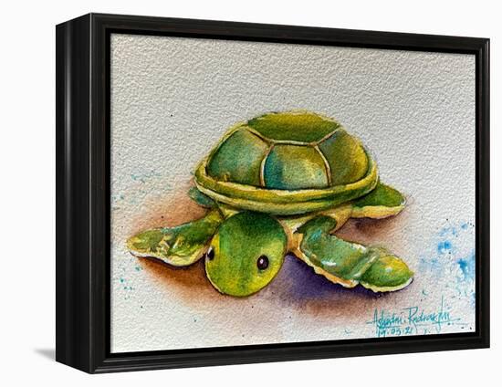 Soft Toy Turtle-Ashwini Rudraksi-Framed Stretched Canvas