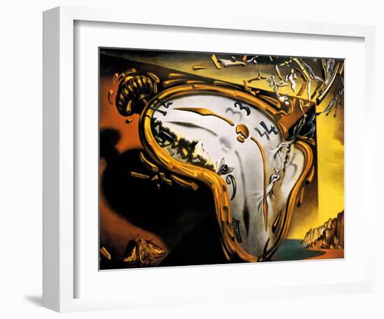 Soft Watch at the Moment of First Explosion, c.1954-Salvador Dalí-Framed Art Print