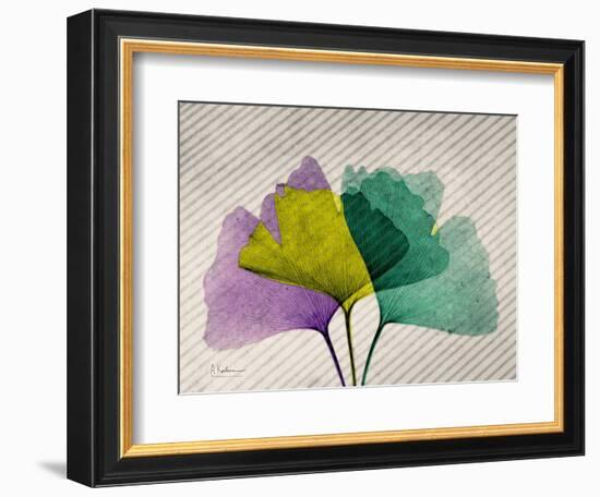 SoHo Diagonal Ginkos-Albert Koetsier-Framed Art Print