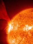 Solar Prominence-SOHO-Framed Premier Image Canvas