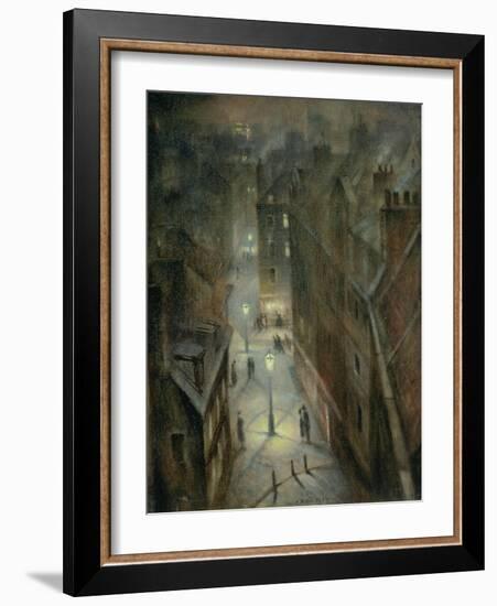 Soho Twilight, C.1924-Christopher Richard Wynne Nevinson-Framed Giclee Print