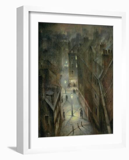 Soho Twilight, C.1924-Christopher Richard Wynne Nevinson-Framed Giclee Print