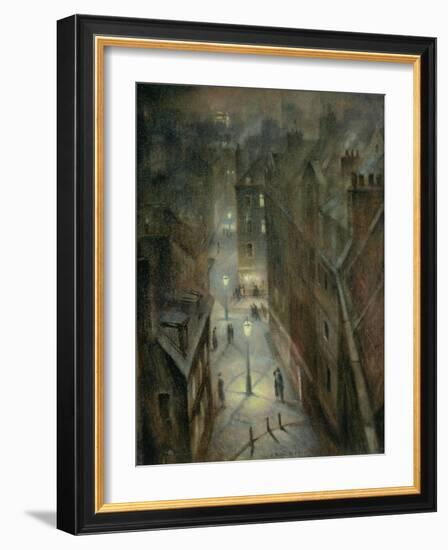 Soho Twilight, C.1924-Christopher Richard Wynne Nevinson-Framed Giclee Print